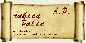 Ankica Palić vizit kartica